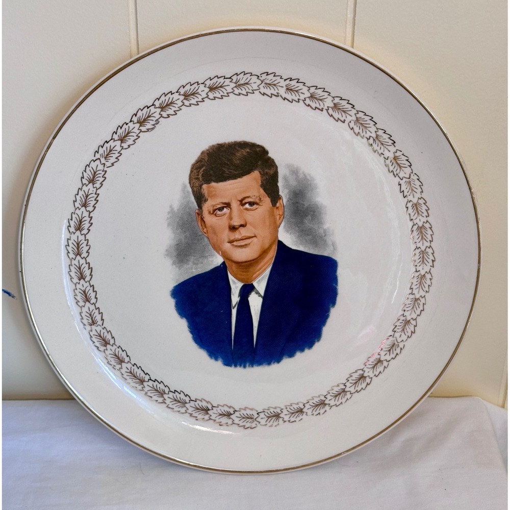 Vintage John F Kennedy JFK Commem. Collector Plate Presidential Memorabilia